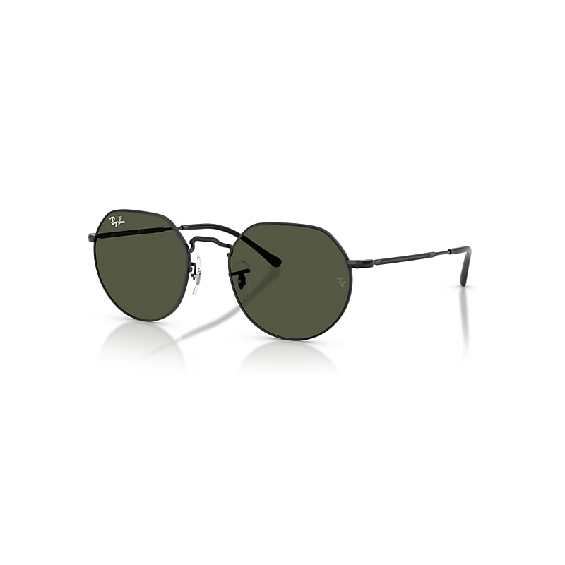 Ray-Ban Jack Gafas De Sol Negro Montura Verde Lentes 51-20