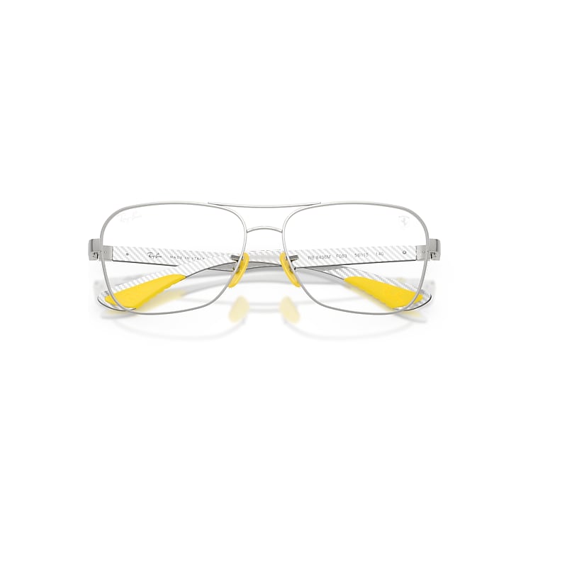 Ray-Ban Rb8436m Optics Scuderia Ferrari Collection Optical Light Carbon Frame Clear Lenses Polarized 58-15
