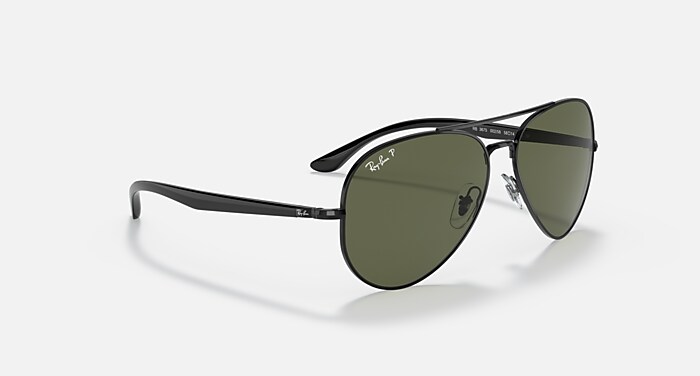 正規品Ray-Ban ブラック サングラス RB3675 ポラライズド（偏光） サングラス ブラック と G-15 グリーン