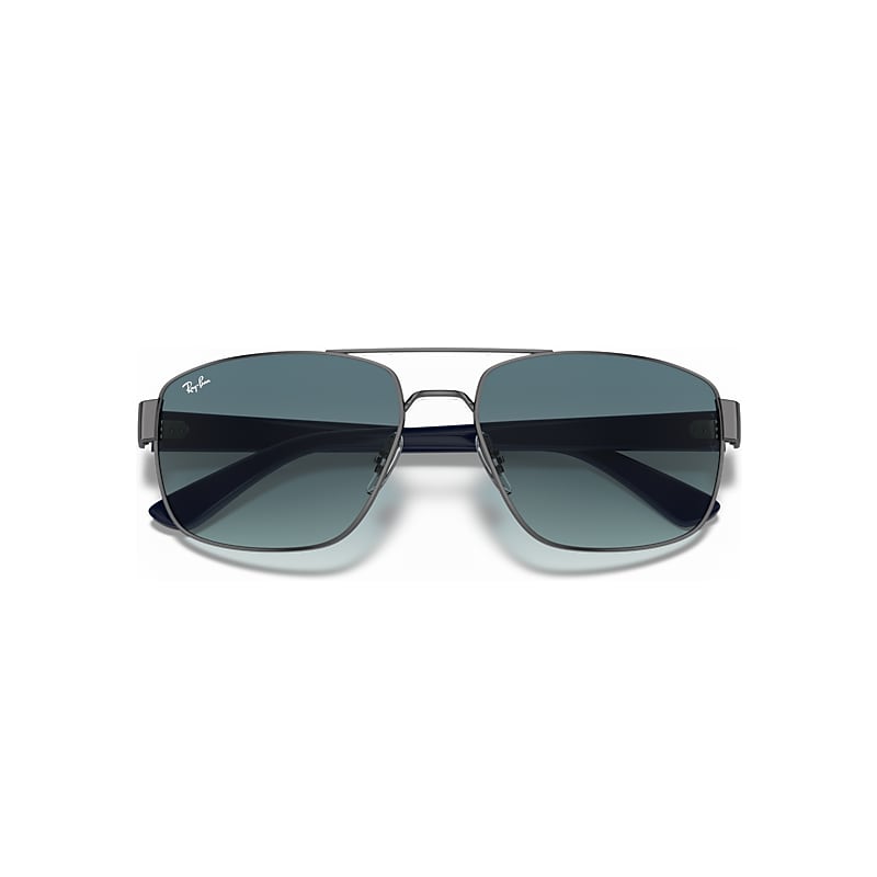 Ray-Ban Rb3663 Sunglasses Gunmetal Frame Blue Lenses 60-17