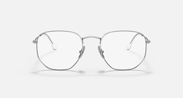 HEXAGONAL TITANIUM OPTICS Polarized Eyeglasses with Silver and