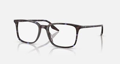 Ray-Ban ブラックフレーム メガネ クリアレンズ RB5421 OPTICS Eyeglasses with Black and Clear (55-19) - RB5421