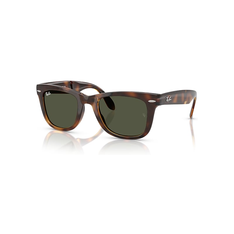 Ray-Ban Women's Green Sunglasses For 0Rb4105 Wayfarer Folding Sunglasses - Image 6