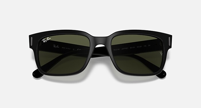 レイバン公式ストア】 Ray-Ban® JEFFREY サングラス | ブラック X G-15