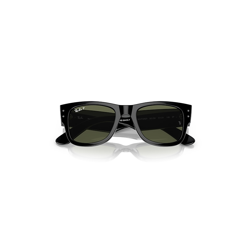 Ray-Ban RB0840SF Mega Wayfarer Asian Fit 901/58 Men's Sunglasses Black Size 52