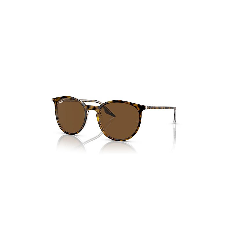 Ray-Ban Sunglasses   - Havana On Transparent Frame Brown Lenses Polarized 51-20, RB2204