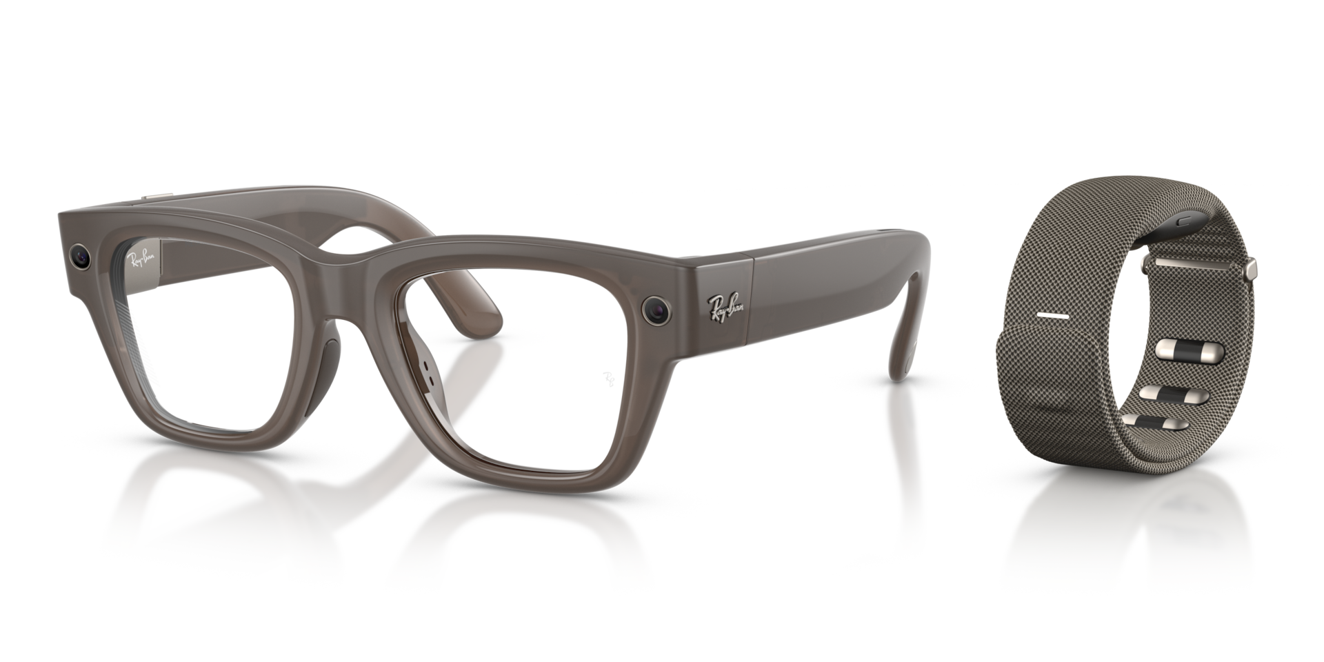 日本未発売　 RAY-BAN DISPLAY SAND META RAY-BAN DISPLAY AI Glasses in Sand and Clear/Grey (51-23
