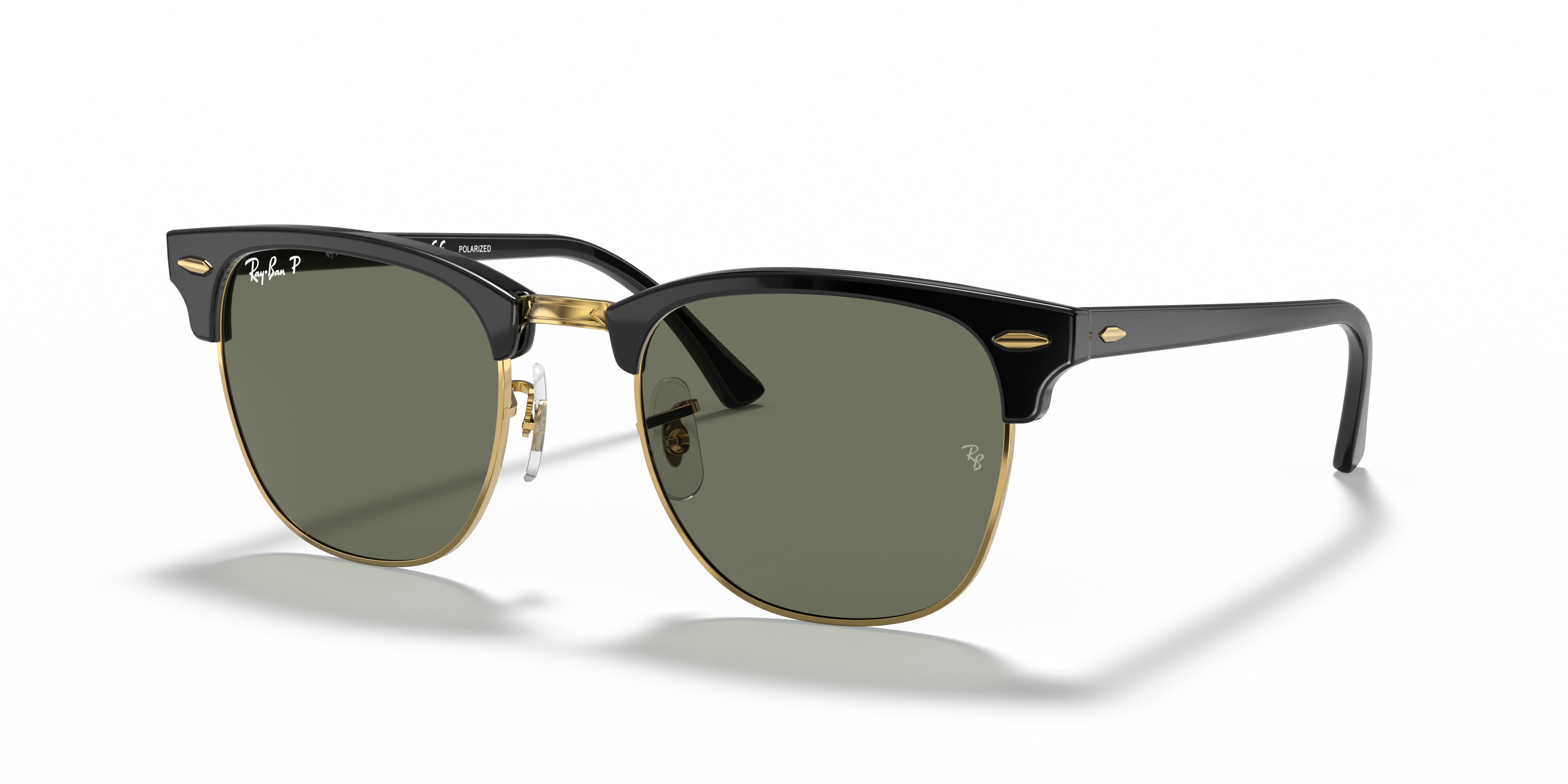 CLUBMASTER CLASSIC Sunglasses in Black & Gold and G-15 Green
