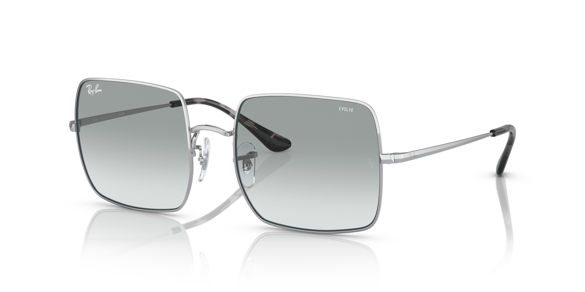 Ray-Ban Square 1971 Classic Lunettes De Soleil - Monture Argent Verres Bleu 54-19 93 €