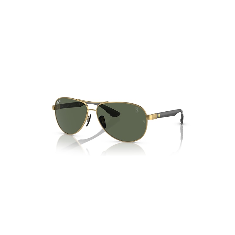 Ray-Ban Man Sunglass RB8331M Scuderia Ferrari Collection - Frame color: Arista Gold, Lens color: Dark Green - Image 4