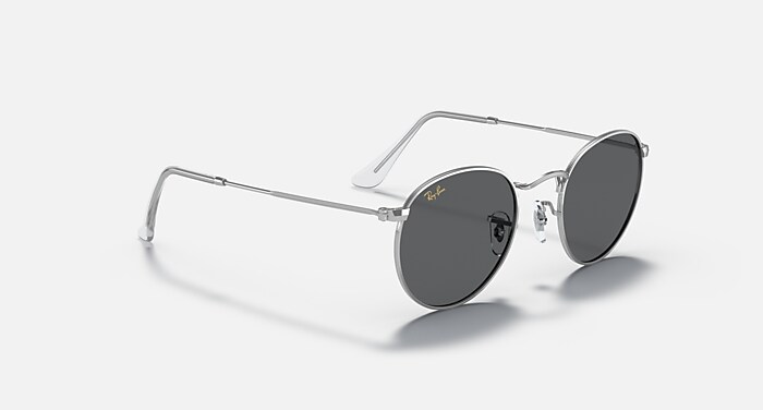 ROUND METAL LEGEND GOLD Sunglasses in Silver and Dark Grey  display picture 2