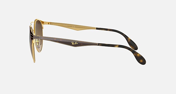 RB3545 Sunglasses in Gold/Top Havana and Brown Gradient (51-20