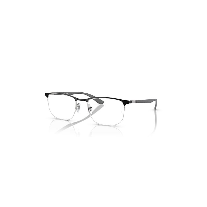 Ray-Ban Eyeglasses  Rb6513 Optics - Sand Grey Frame Clear Lenses Polarized 55-20, RX6513