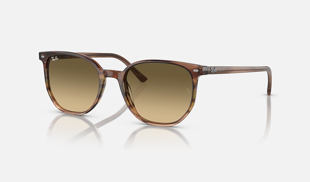 ELLIOT Sunglasses in Striped Brown & Green and Brown Black (52-19