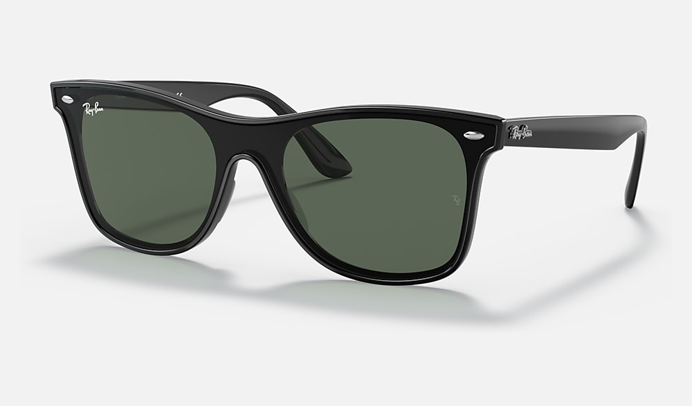 BLAZE WAYFARER Sunglasses in Black and Green (0-141) - RB4440N