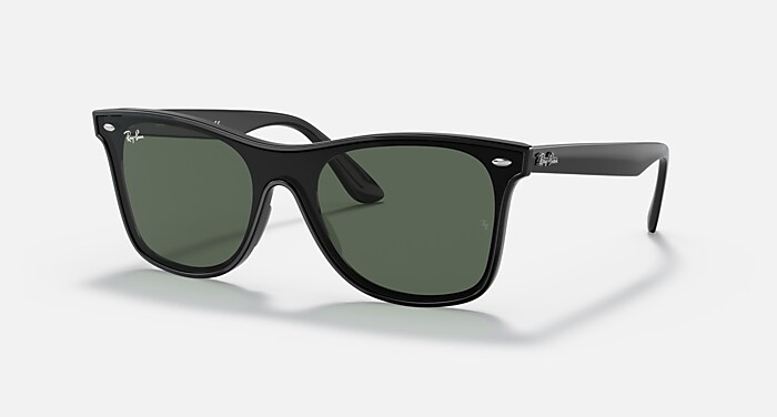 BLAZE WAYFARER Sunglasses in Black and Green (0-141) - RB4440N