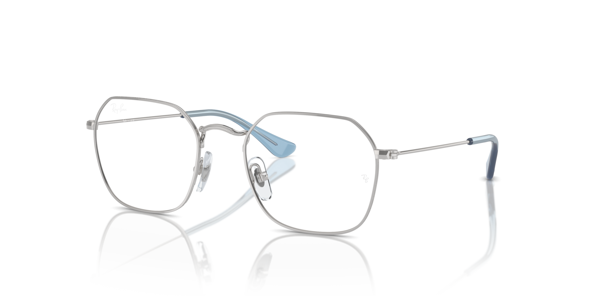 RB9594V OPTICS KIDS Eyeglasses with Silver and Clear (47-19