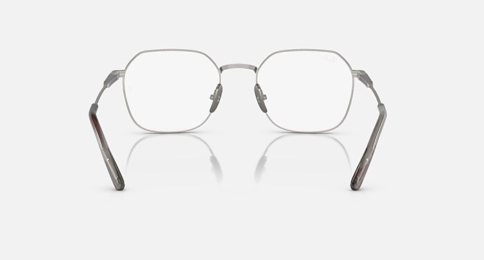 JIM TITANIUM OPTICS メガネ シルバー と クリア (53-20) - RB8794
