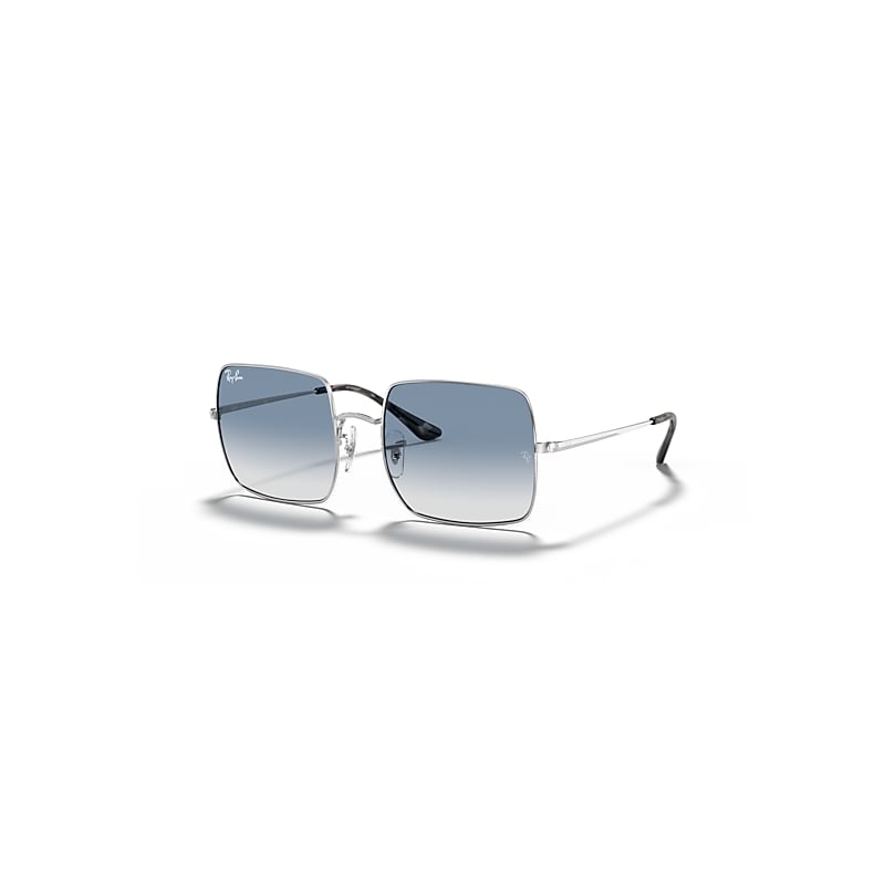 Ray - Ban Women's Silver/Blue Rb1971 Square 91493F Woman Sunglasses Metal Squared Normal Shaded - Image 3