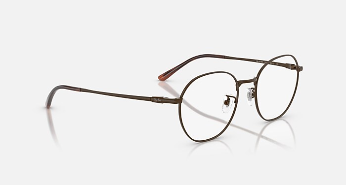 RB8778D TITANIUM OPTICS Eyeglasses with Brown and Clear (52-19