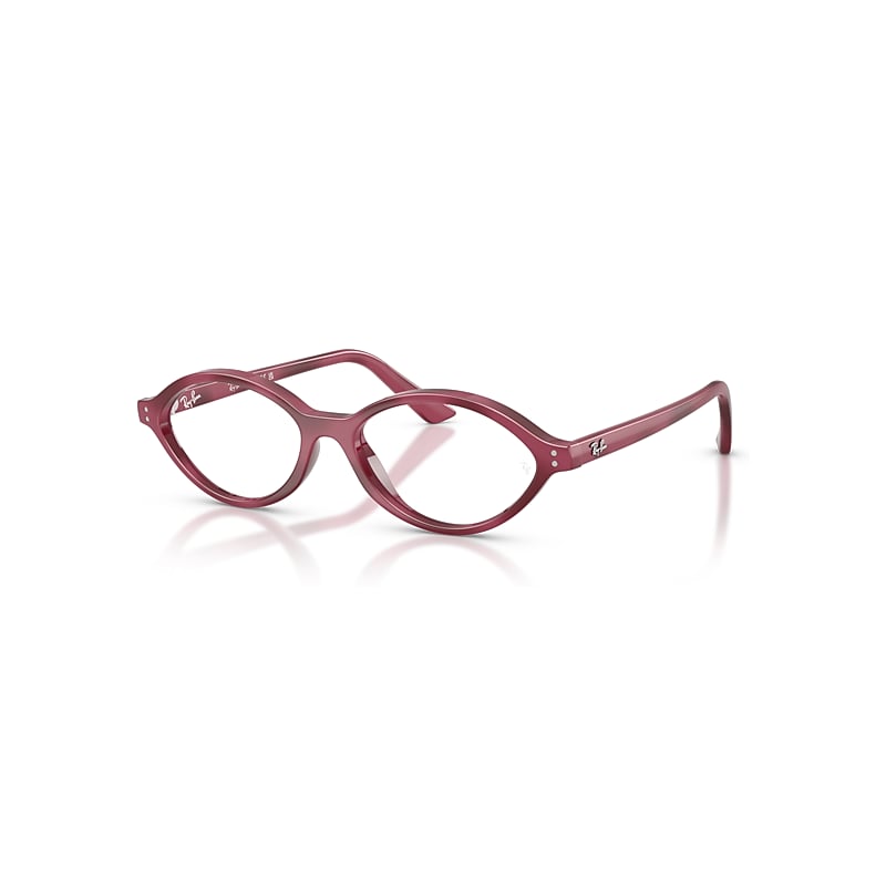 Ray-Ban Eyeglasses  Romy Optics Bio-Based - Violet Havana Frame Clear Lenses Polarized 54-16, RB7265