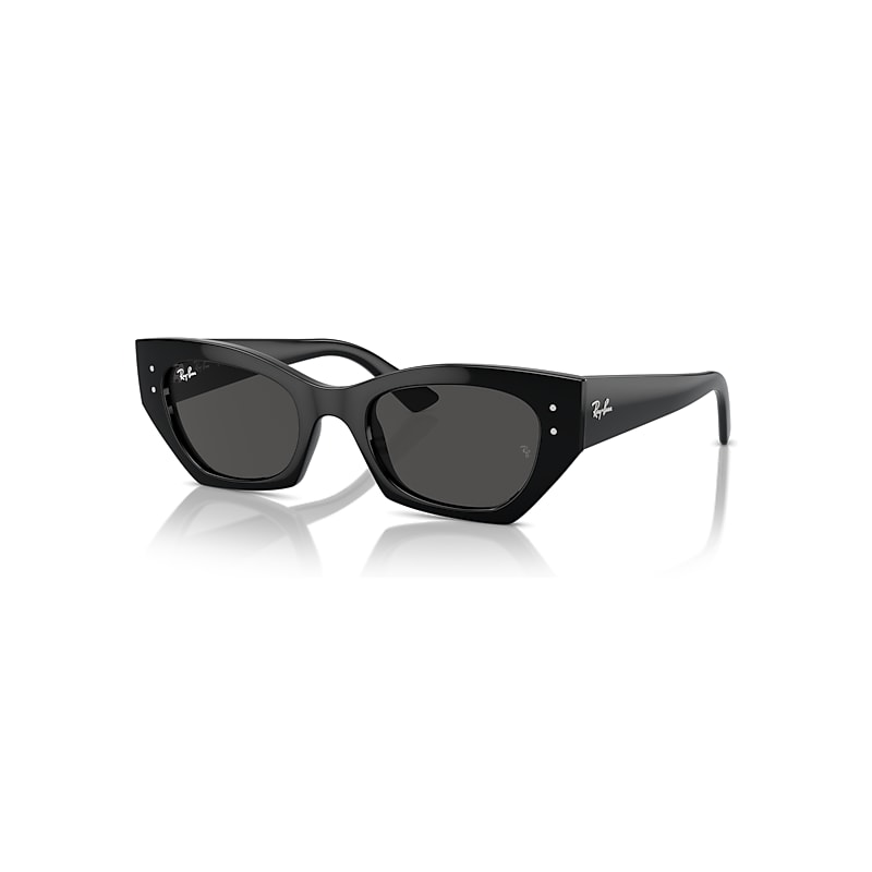 Ray-Ban Sunglasses  Zena Bio-Based - Black Frame Grey Lenses 52-22, RB4430