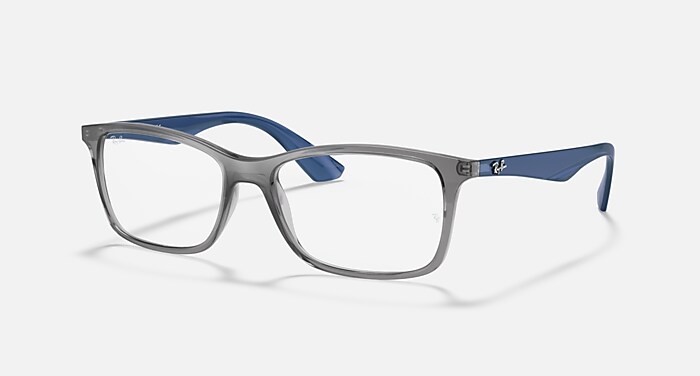 RB7047 OPTICS Polarized Eyeglasses with Transparent Grey and Clear