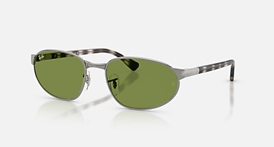 RB3777 Sunglasses in Gunmetal and Green (59-19) - RB3777 | Ray-Ban
