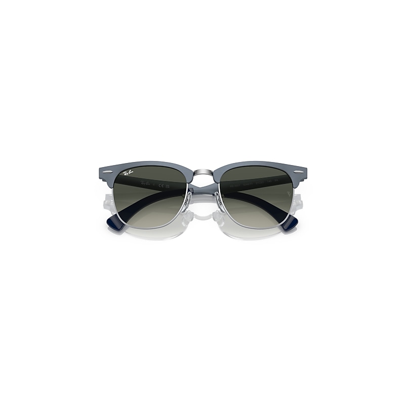 CLUBMASTER ALUMINUM Sunglasses in Blue On Silver and Grey (51-21