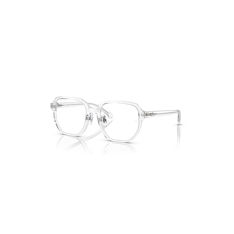 Ray-Ban Eyeglasses Unisex Rb5424d Optics - Transparent Frame Clear Lenses Polarized 54-19
