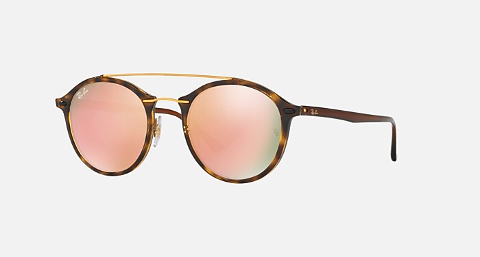 RB4266 Sunglasses in Havana and Copper Mirror (49-21) - RB4266