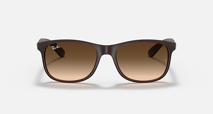ANDY Sunglasses in Brown and Brown Gradient (55-17) - RB4202 | Ray