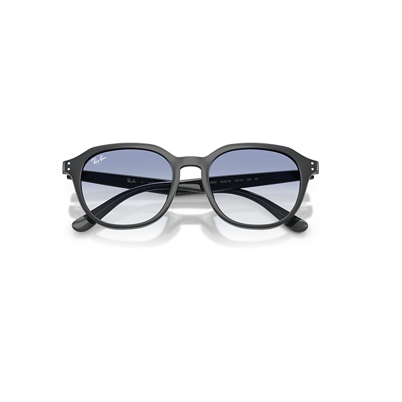 RB4459D Sunglasses in Opal Grey and Clear Gradient Light Blue