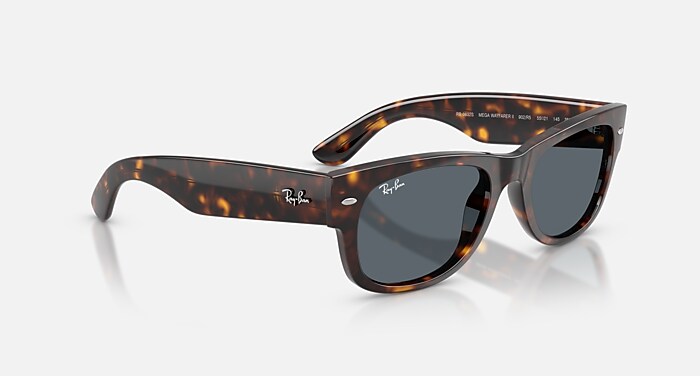 MEGA WAYFARER II Sunglasses in Havana and Blue - RB0832S | Ray-Ban® US