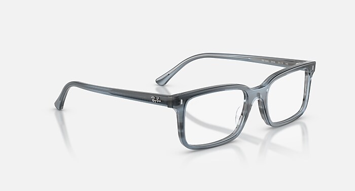 RB5445 Eyeglasses with Striped Blue and Clear (54-19) - RB5445