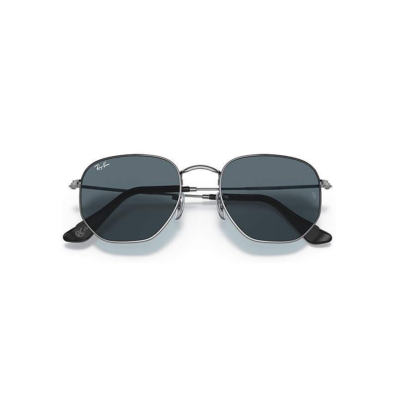 HEXAGONAL @COLLECTION Sunglasses in Gunmetal and Blue Classic (51