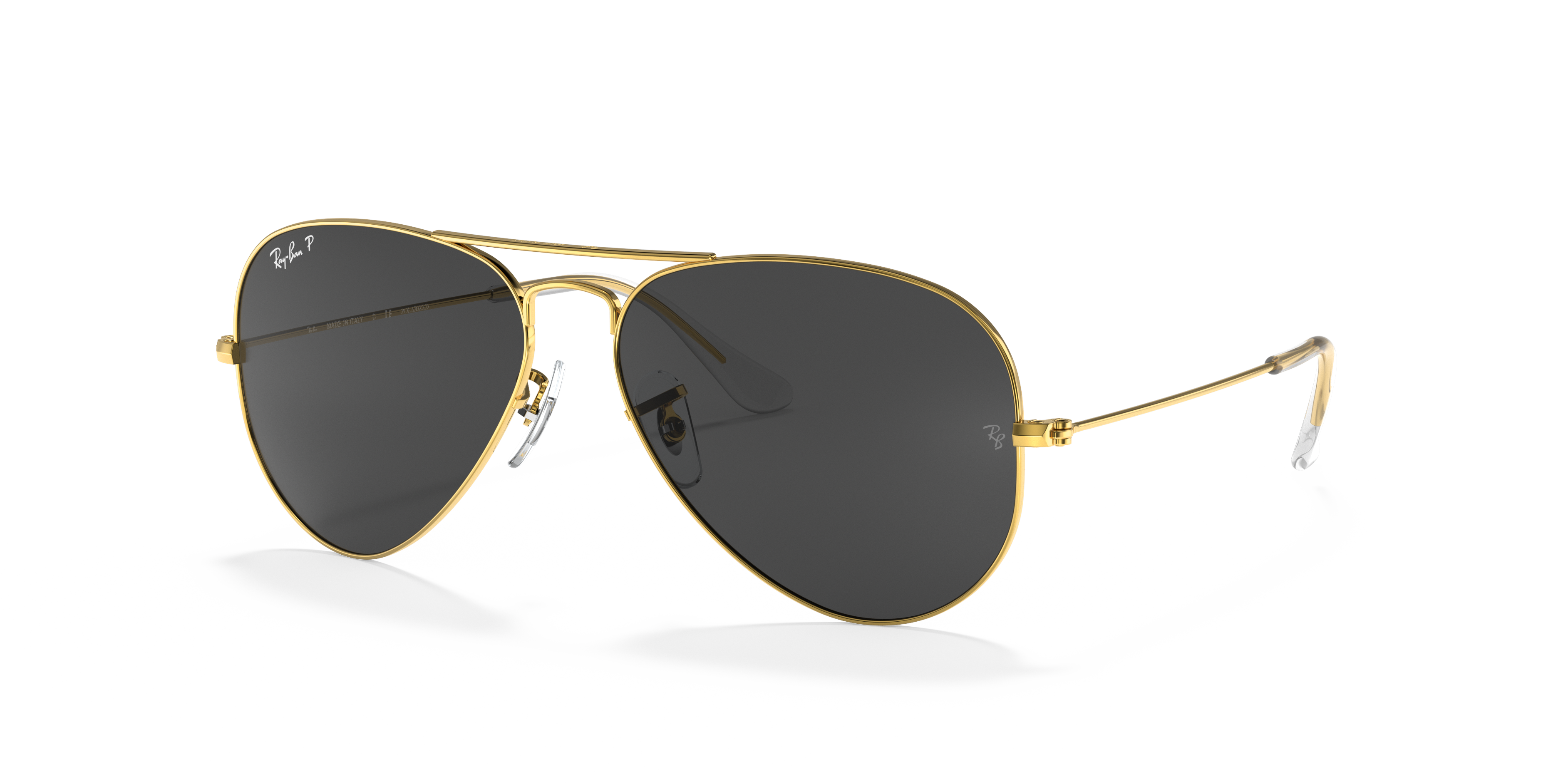 Ray-Ban アビエイターサングラス II ゴールド AVIATOR CLASSIC Sunglasses in Gold and Black Polarized - RB3025