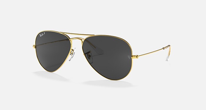 AVIATOR CLASSIC Sunglasses in Gold and Black Polarized - RB3025