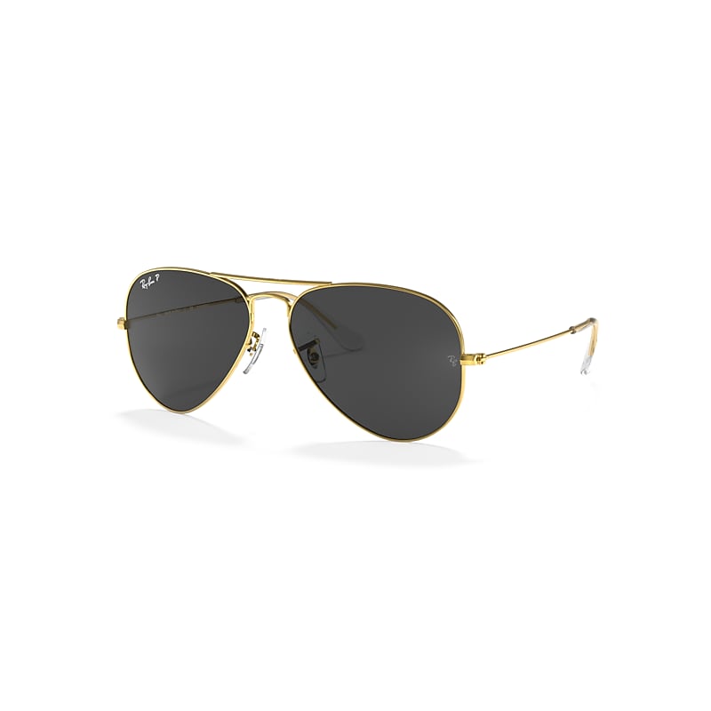 Ray-Ban Sunglasses  Aviator Classic - Gold Frame Black Lenses Polarized 58-14, RB3025