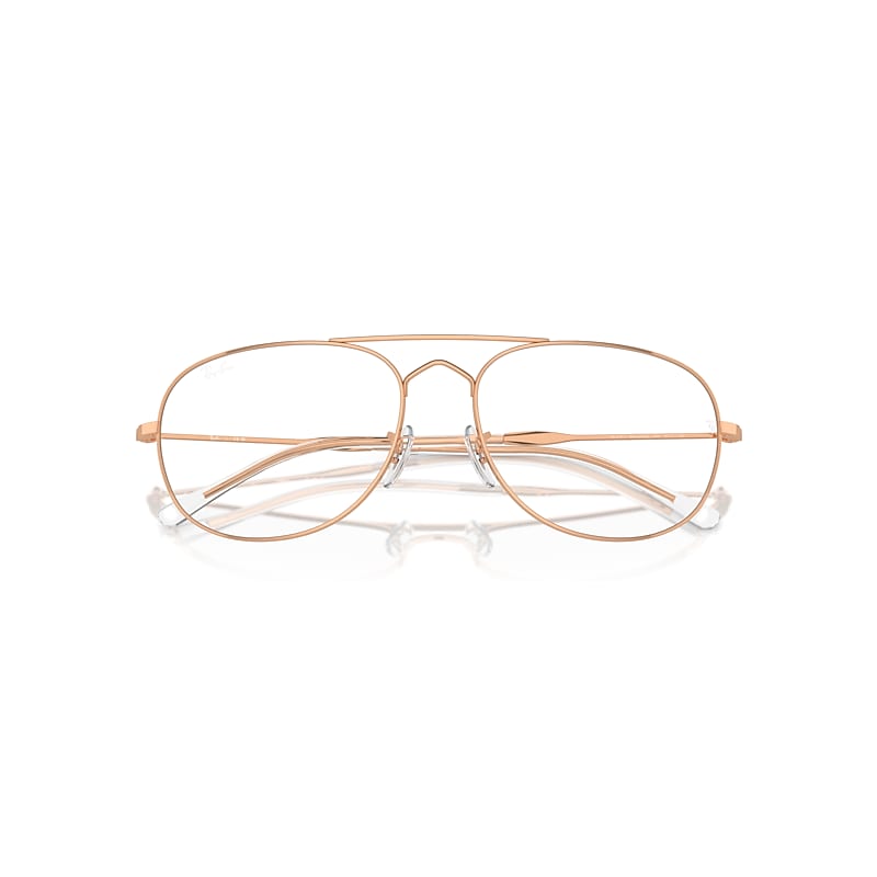 Ray-Ban  Eyeglasses Rose Gold Frame  Lenses Polarized 55-17
