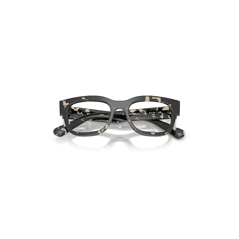 Ray-Ban Rb5528m Optics Scuderia Ferrari Collection Optical Havana Grey Frame Clear Lenses Polarized 51-19
