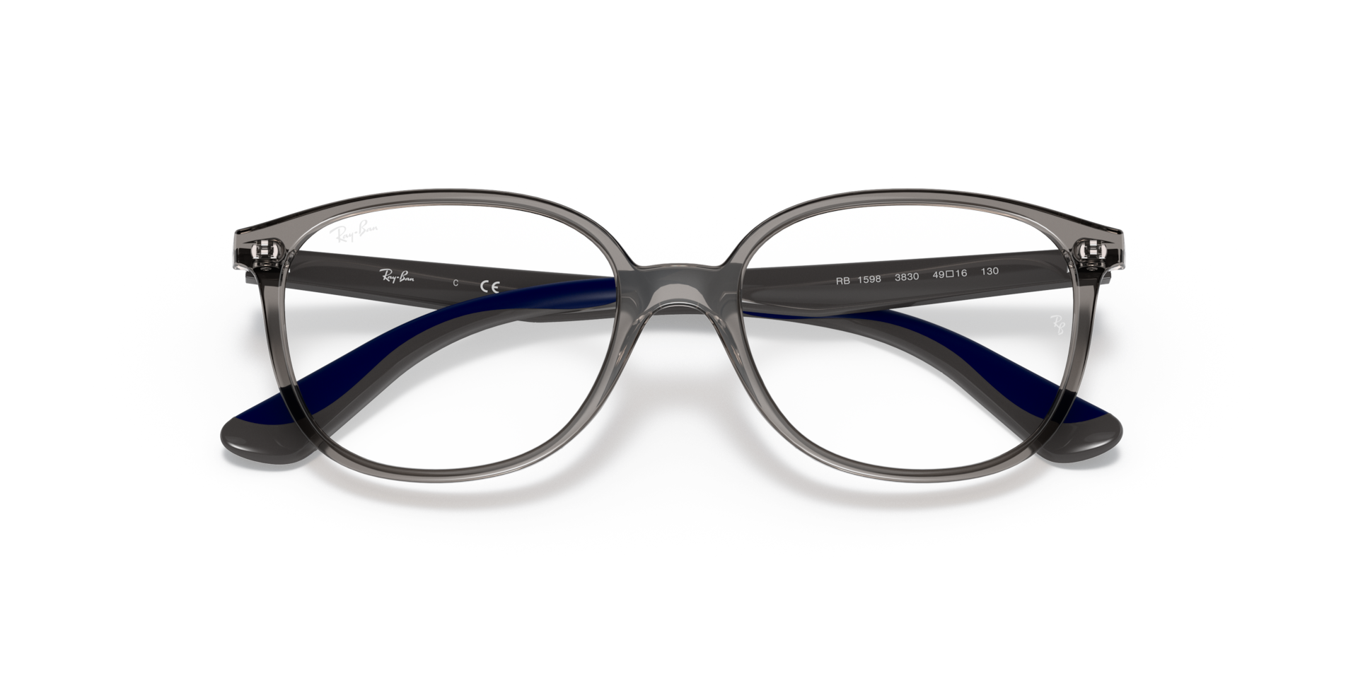 Ray-Ban Rb1598 Optics Kids Eyeglasses Blue Frame Clear Lenses Polarized 49-16 $93