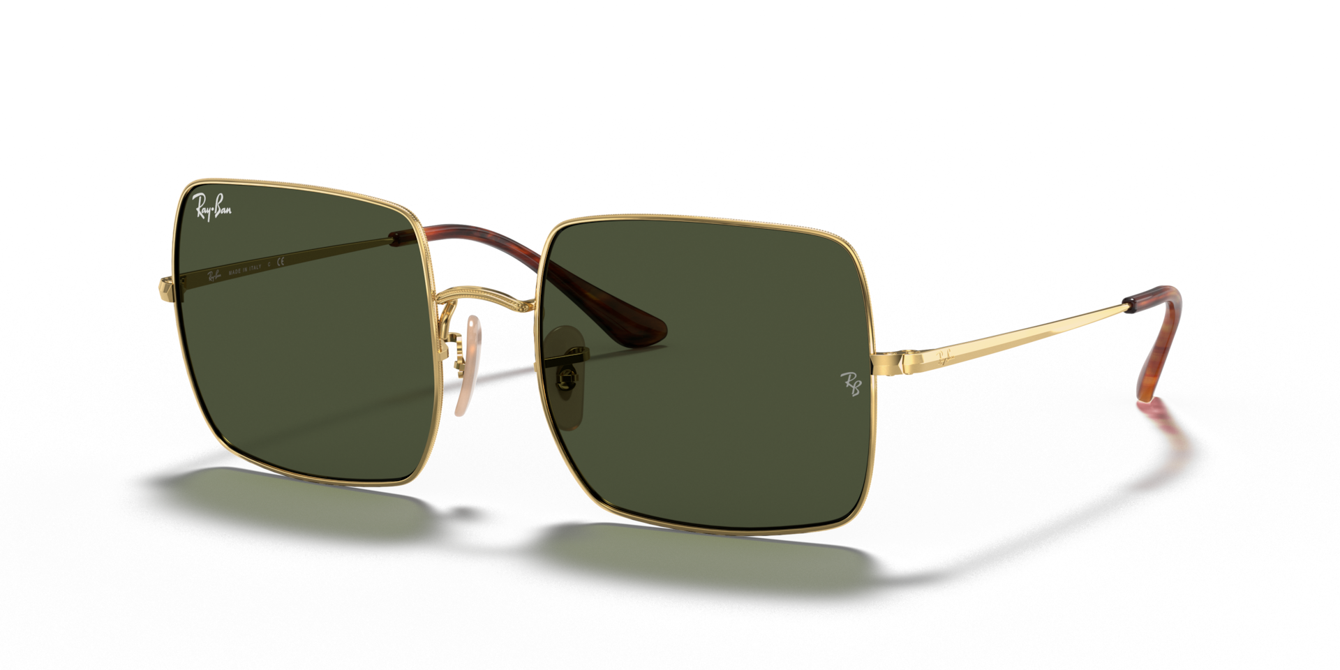 SQUARE 1971 CLASSIC Sunglasses in Arista Gold and G-15 Green