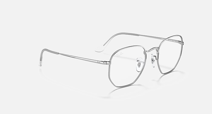 だるぼん Óculos de Grau HEXAGONAL OPTICS com armação na cor Prata - RB6448