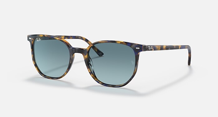 ELLIOT Sunglasses in Yellow & Blue Havana and Blue Gradient