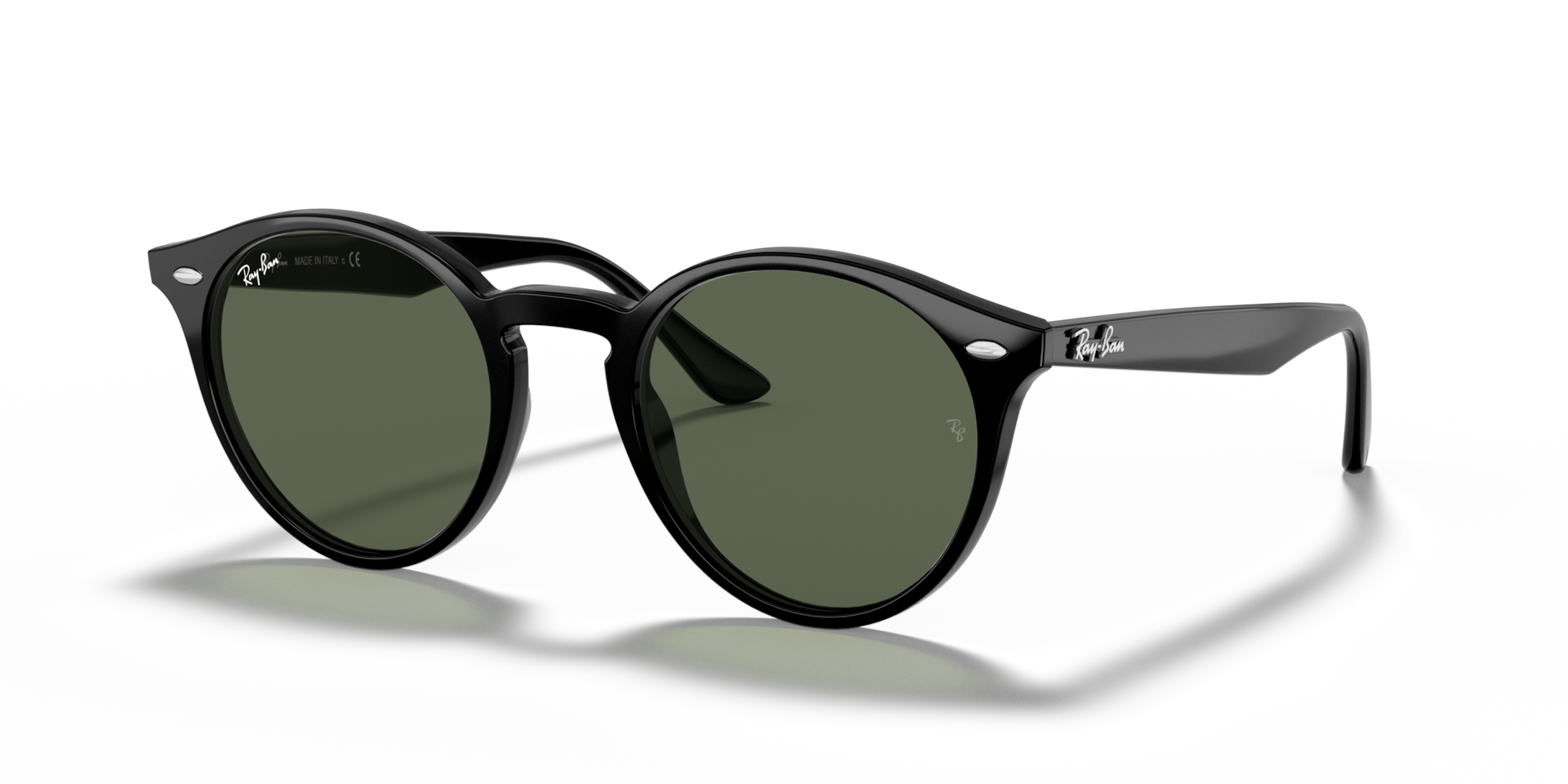 Ray-Ban RB2180-F サングラス ブラック RB2180 Sunglasses in Black and Green Classic - RB2180F | Ray-Ban® US