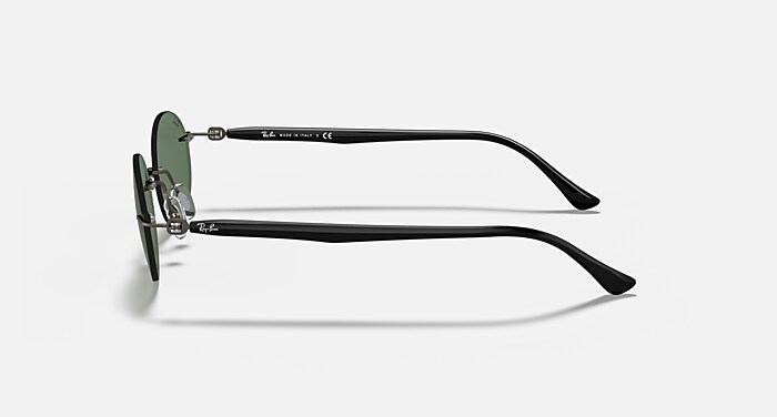 RB8060 Sunglasses in Dark Gunmetal and Green (54-15) - RB8060