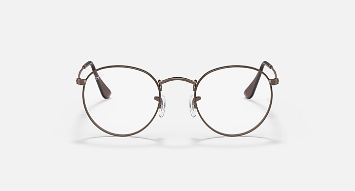 Ray-Ban メガネフレーム メタルフレーム レイバン公式ストア】 Ray-Ban® ROUND METAL OPTICS メガネ | Bronze