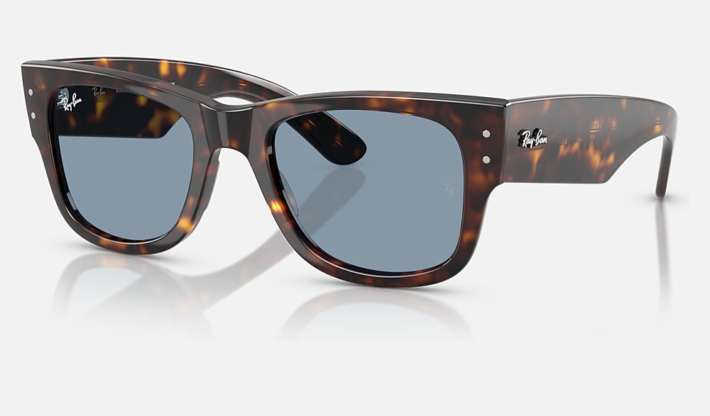 MEGA WAYFARER SUMMER CAPSULE Sunglasses in Havana and Blue (51-21