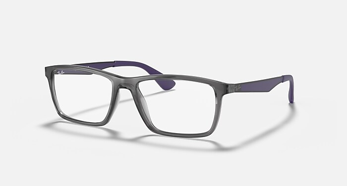RB7056 OPTICS Polarized Eyeglasses with Transparent Grey and Clear